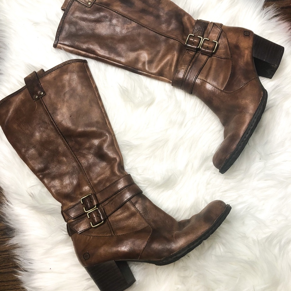 BORN DISTRESSED RIDER BOOTS